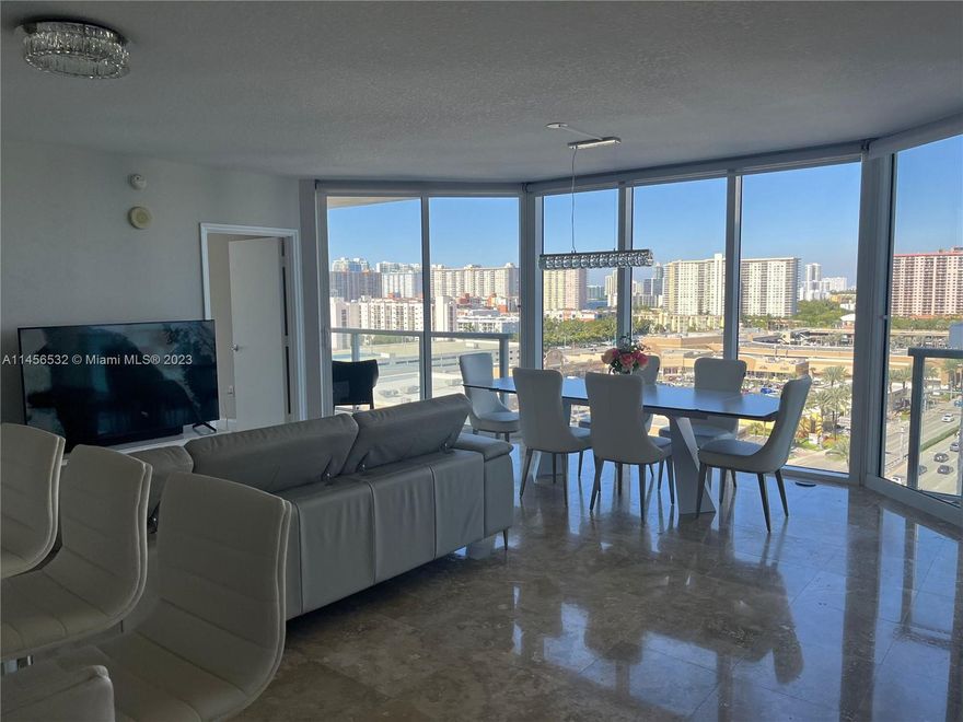 In the heart of Sunny Isles, enjoy resort-style living in large 2 bedroom/2 bath upgraded corner apartment with desirable north-west view of the ocean, intracoastal & city from wrap-around terrace & additional balcony. Freshly painted, marble floors, 3 new mattresses, tastefully redecorated with new appliances & furniture, fully equipped for family vacation. Resort-style amenities that include beach service, pool, fitness center, jacuzzi, pool cabanas, concierge, valet parking, kids room, 24 hours security. Walking distance to restaurants, shopping, entertainment & public transportation. Minutes to Aventura Mall, Gulfstream Casino and Bal Harbour Shops. STR- 02197. Available November 4, 2025