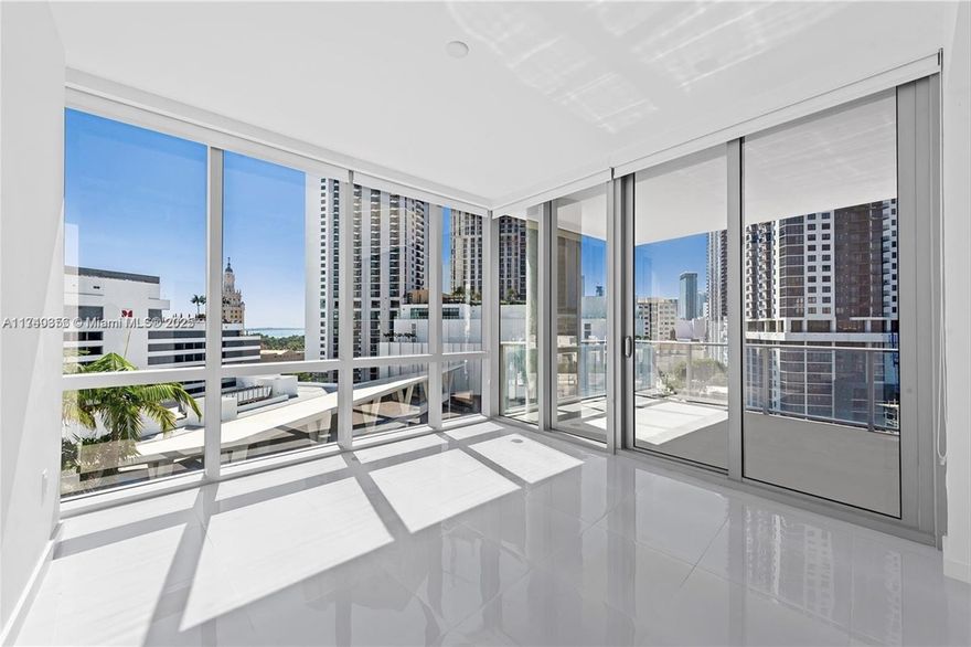 This spacious and luxurious condo at Paramount Miami World Center has it all. The residence boasts porcelain flooring throughout, luxurious bathrooms with marble flooring, an Italian kitchen with Bosch appliances + Subzero fridge, built out closets and an expansive balcony. Paramount offers 46 different amenities such as 5 pools, spa, outdoor lounge, summer kitchen, game room, state of the art fitness center, boxing studio, basketball court, racquetball, yoga, observatory, jam room and recording studio + much more! Located within the Miami World Center, the second largest master planned community in the U.S., Paramount is only 10 minutes to Brickell City Center, 5 minutes to the Design District, 10 minutes to South Beach and walking distance to the Adrienne Arsht performing arts center.