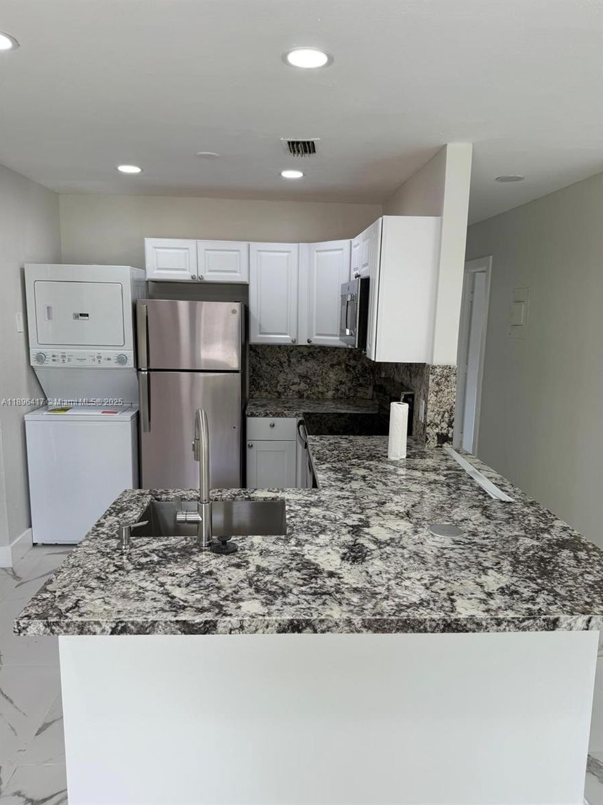 Fully renovated and ready for move-in. Can be rented fully furnished, partially furnished or unfurnished on either a short-term (minimum 2 months) or long-term (up to 1 year, renewable) basis. Clean, modern porcelain tiles throughout. Brand new everything - bathrooms, kitchen, appliances, cabinetry. Convenient bar counter in kitchen for casual dining. Separate space for breakfast table / dining table. Primary bedroom and bathroom includes separate kitchenette area and private entrance. Lease purchase options available. Call listing agent for more information.