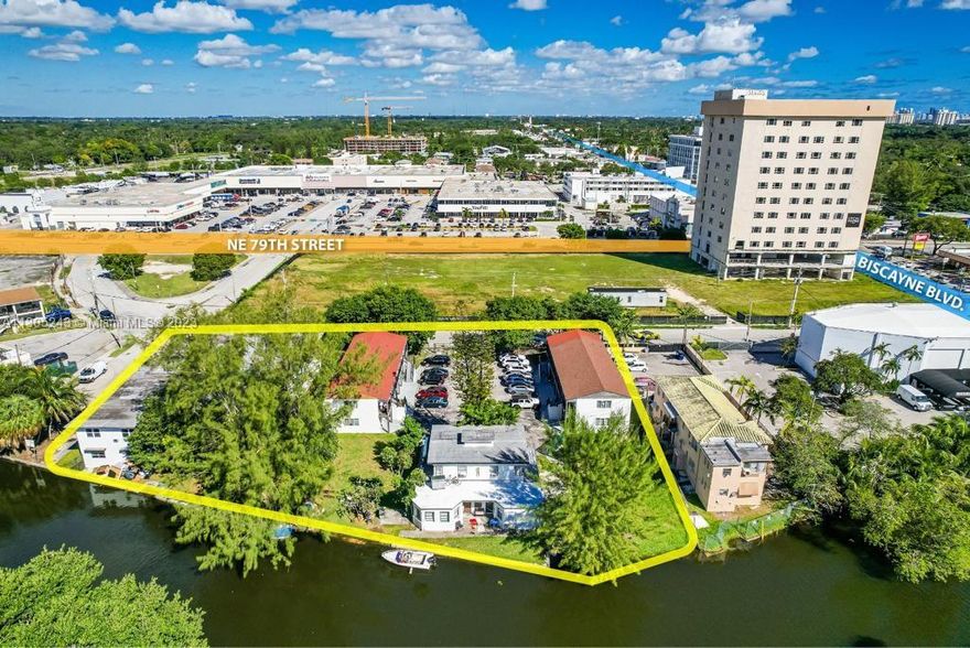 Peaceful 43 lodge style units sprawled across a riverfront acre in Miami’s hot new Little River/Upper East Side ‘MiMo’ (Miami Modern). The property is nestled along the neighborhood's serene Little River adjoining the neighborhoods of Ironside, Wynwood and the Design District. Close to the Brightline station, the area is undergoing an economic explosion. Major developments are sprouting up daily. The property consists of 4 buildings, 2 of which are completely renovated. These are equipped with brand new appliances, impact windows/doors, and  split ACs. Washer/dryers on premises, and beautiful gardens to relax or simply observe the peaceful manatees floating by. Short Term Rental Possible. Do not pass on this opportunity to be a part of Miami’s new hot scene.