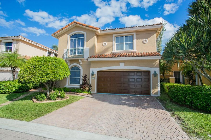 Amazing home with 5 bedrooms, living room, family room, breakfast area, play room, and lots more. Kitchen has SS appliances, granite counters. Landlord pays $500 of services: premium cable, internet, alarm, lawn & pool maintenance. Smart home. Tank-less water heater, solar heated pool. Custom made rocks & waterfall feature by pool. Newer AC units & garage door. Harbor Islands is an exclusive community with 24-hr armed security, fitness, spa, tennis, pools, playgrounds & lots more!