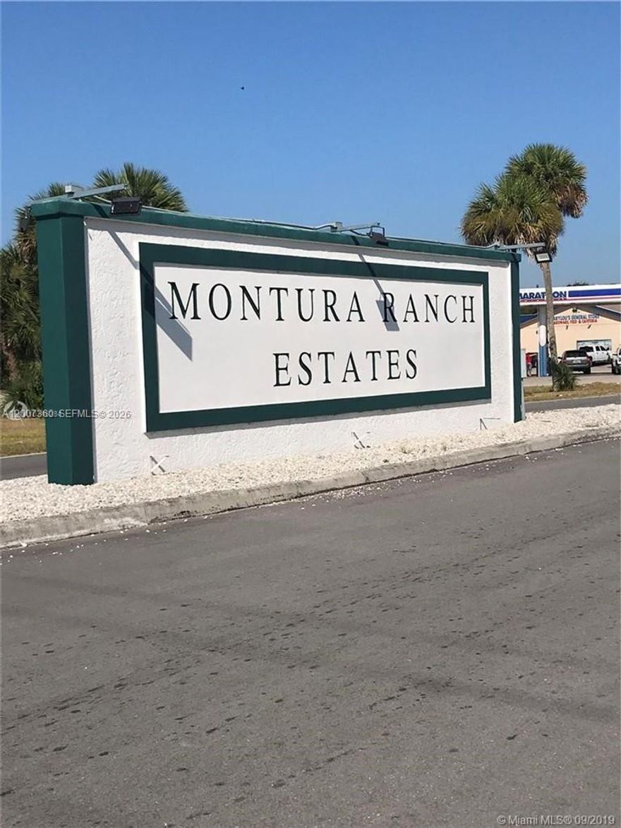 This listing is a beautiful 1.25-acre lot in this residential/farm & equestrian community of Montura Ranches, located just minutes West of Lake Okeechobee. There is easy access to US 27. There are many possibilities for this prime lot. Montura Ranches is a great community with a Club House, community pool and children’s play area. Amenities include fishing and boating, as well as off-roading and hunting; which are some of the most popular sports in the area. Clewiston is only minutes away from shopping centers, restaurants, schools, airport etc. Nice flat lot with trees for shade. The property has access by paved road and is awaiting your ranch style home. Come and build your dream home! We can introduce you to a developer/builder, as required.