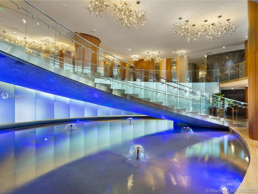 Luxury lifestyle. Rent at the Brand new building ARIA ON THE BAY MIAMI. Floor split plan with 2 bedrooms 2 and half bathrooms exckusive 2 parking spots No waterviews but building faces the miami bay. Italian wood cabinets & Bosch appliances. Master Bath with dual sink & separate tub & shower. Walking closets in bout rooms. Only unit available with 2 parking spots. Washer & Dryer inside the unit. Double pool east to west of building to enjoy Sunrise & Sunset, Hot tub, Valet parking, Concierge 24H, Gym, Sauna, Steam room, Party Room, Movie Theater, Business Center, Kids Play Room, Pool Tables. Beautiful boulevard to walk by the bay, restaurants, shops, Publix, 5 min to Downtown, Brickell, Design District & Wynwood. UNIT IS FURNISHED. Tenant in place untill May 31st. Showings start Jun 1st