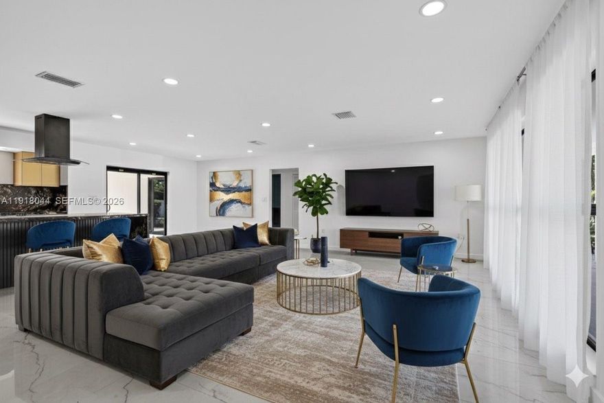 Welcome to this completely renovated 3-bed, 3-bath gem nestled in the highly desirable Hollywood Hills area. With 1,864 sq ft of open-concept living space on a generous 10,808 sq ft lot, this home blends luxury, comfort and lifestyle in one turnkey package.NO HOA.
Inside you’ll find a brand new gourmet kitchen featuring premium finishes, sleek cabinetry, and stainless-steel appliances. All bathrooms have been modernized with chic fixtures, tile and lighting. Large energy-efficient impact windows & doors, tile flooring throughout and high-impact construction provide added peace of mind and style.
Outdoors is your Florida oasis: your own in-ground pool, expansive fenced yard with fruit trees, lush landscaping and space for entertaining or relaxing. Covered parking for 2 cars plus driveway add convenience.
Location is superb — just minutes to the beach, trendy restaurants, shopping, parks and major highways for easy commuting. Whether you’re looking for your dream home or a savvy investment in South Florida, this property delivers.
Don’t miss this rare opportunity to own a completely upgraded home with modern curb appeal, strategic location and move-in ready condition in Hollywood Hills.