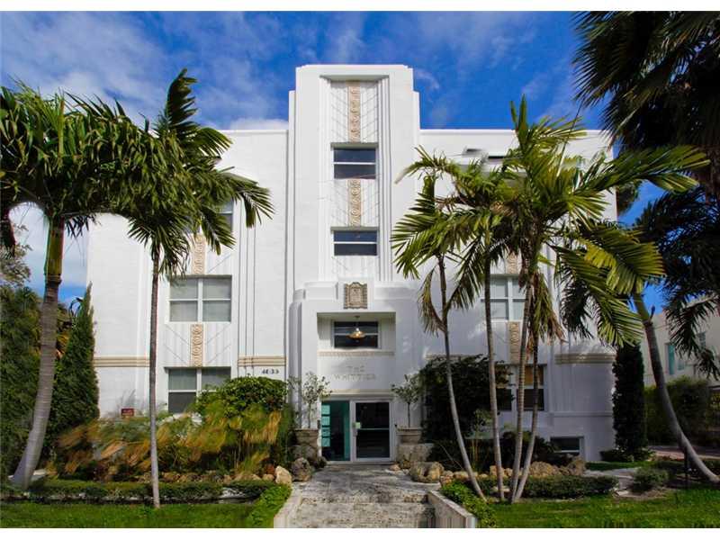 Art Deco Fully Renovated Waterfront Building in the heart of Mid Beach. Amazing opportunity to own this 14,773 square foot bldg - 18 one bedrooms (510 sq. ft-750 sq. ft) and one 2 bedroom (1700 sq. ft) on a 13,040 sq ft lot. The units are beautiful with great architectural detail, hardwood floors, and decorative fireplaces. There is a dock, boat lift, waterfront patio, 7 assigned parking spaces, as well as easy street parking. Great location and opportunity. Potential condo conversion.