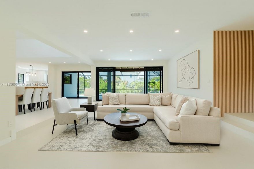 Welcome to your new home in Palmetto Bay, where modern elegance meets comfort. This recently renovated
residence is ready for its first occupants, offering a seamless blend of style and functionality. Go inside to discover
impact windows and beautiful porcelain floors throughout. The open kitchen is perfect for culinary adventures,
while the expansive primary bathroom and walk-in closet provide a luxurious retreat. With a spacious two-car
garage, convenience is at your doorstep. Enjoy the bounty of your backyard with your very own lemon tree.
Situated in a prime location, this home is close to top-rated schools, making it ideal for families. Embrace spacious
living in this stunning, newly renovated home.