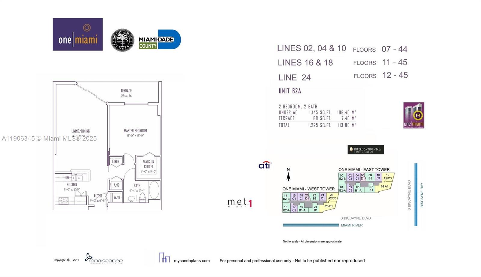 ONE MIAMI EAST CONDO - Residential Lease