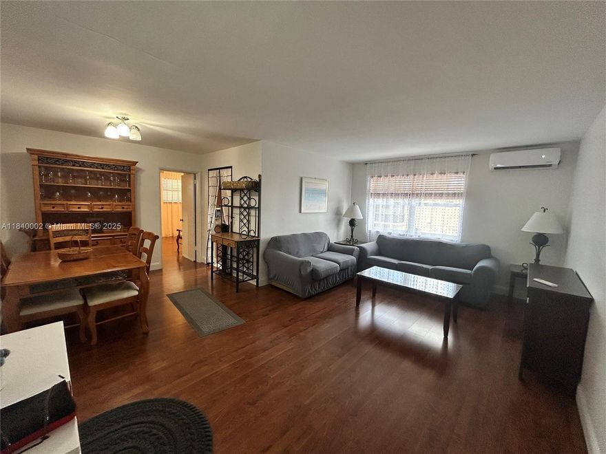 East of US-1, 5 minutes to Hollywood Beach! Light & bright 1BR/1BA in quiet Rodman Gardens Co-Op. Updated flooring, fresh paint, ready to enjoy this season. Low carrying costs and relaxing courtyard setting. Walk to Young Circle, shops & dining. Cash purchase & board approval required. Easy to show. Perfect winter retreat or affordable year-round living near the beach