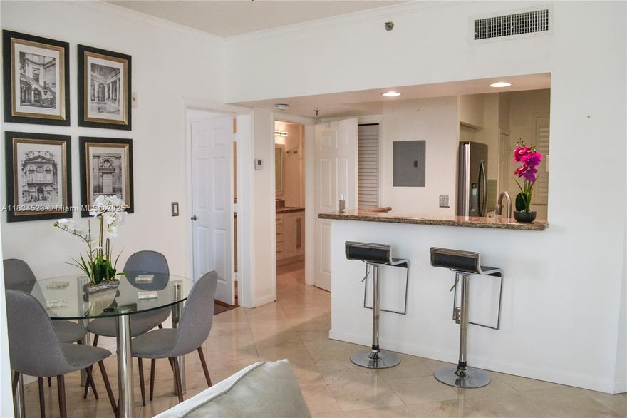 Beautiful 1BR/1BA in Village by the Bay – Short or Long Term

Stylish and fully equipped 1-bedroom, 1-bath unit in Aventura’s gated Village by the Bay. This is a hidden gem. Features open layout, modern kitchen, private balcony, and in-unit laundry. Resort-style amenities: pools, gym, tennis, marina, and 24/7 security. Close to Aventura Mall, beaches, dining. Available furnished for short or long-term stays, please inquire about availability.