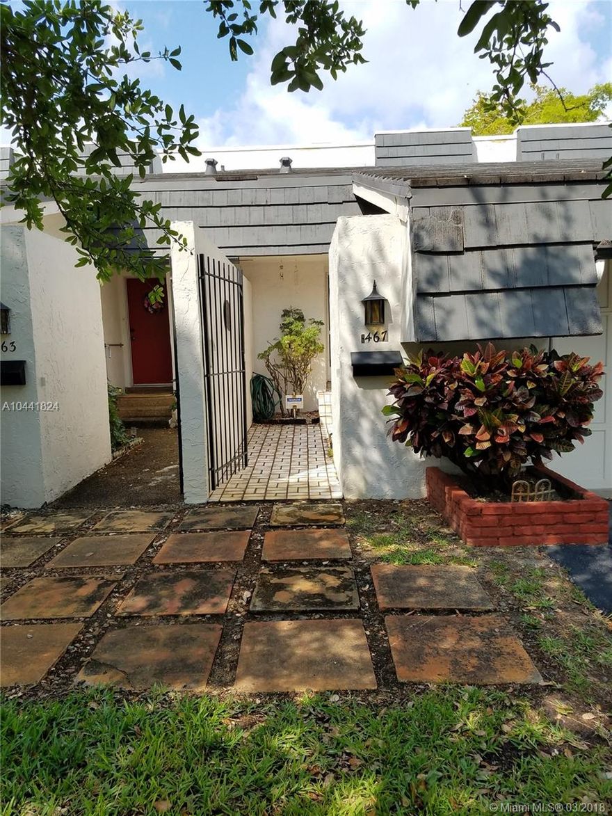 Won't last - price reduction.  Bring offers!! Original condition - fixer upper.  Generous floor plan.  Attached garage for 1 car and parking in driveway.  Keyed entry at front gate leading to courtyard area before the front door entrance to the home.  Poynesian Villas has a legal description of a Condo and the feel of a single family home with the private entrance and garage.  2 story home that needs updating.  Great location and opportunity.  Fix up to flip or renovate exactly as you wish.  Bring all offers.  Estate Sale.