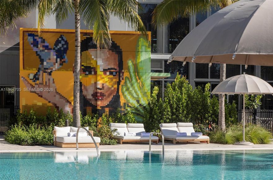 Mondrian Hallandale Beach Residences offers fully finished, move-in ready condominium residences with private terraces and views of the ocean and surrounding areas. The property features approximately 30,000 square feet of indoor and outdoor amenities.

Amenities include a resort-style pool deck with private cabanas and summer kitchen, wine cellar and social lounge, movie screening room, game room, children’s playroom, simulator room, business center with conference rooms, podcast studio, pet grooming kiosk, EV charging stations, bicycle storage, and residential storage lockers.

Fitness and wellness facilities include a state-of-the-art fitness center with dedicated yoga, Pilates, TRX and boxing studios, cycle and cardio studio, and a spa with sauna and private treatment rooms. Outdoor recreation includes open-air tennis courts with pickleball setup.

Residents enjoy Beach Club access with chaise lounges, umbrellas, and towel service. Services include 24-hour concierge and valet parking. Optional à la carte services available; fees may apply.

Conveniently located steps from golf, and near beaches, Gulfstream Park, Aventura Mall, dining, and shopping.