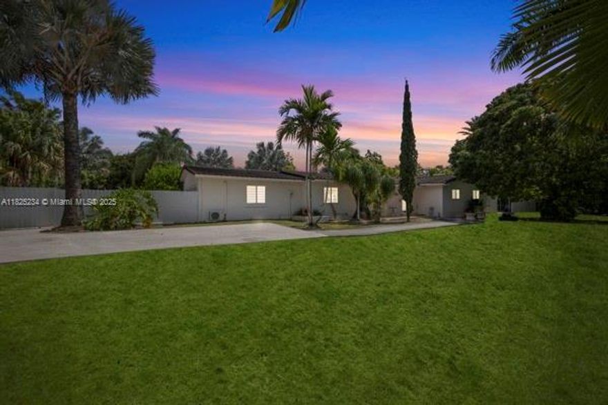 Beautiful 4-bedroom, 3-bathroom (as per owner) home situated on a sprawling 37,026 sq ft lot in Miami! This property offers incredible value with no HOA fees, zoned for agriculture, and excellent income potential. Enjoy your own private oasis featuring a fully remodeled house /pool and a lush outdoor space filled with mature fruit trees, perfect for gardening or small-scale farming. The spacious interior boasts an open layout, updated finishes, and plenty of natural light throughout. With ample room for expansion or recreational use, this home is ideal for families, investors, or anyone seeking privacy and versatility in a prime location. Don’t miss this unique opportunity to own a peaceful retreat with endless possibilities!