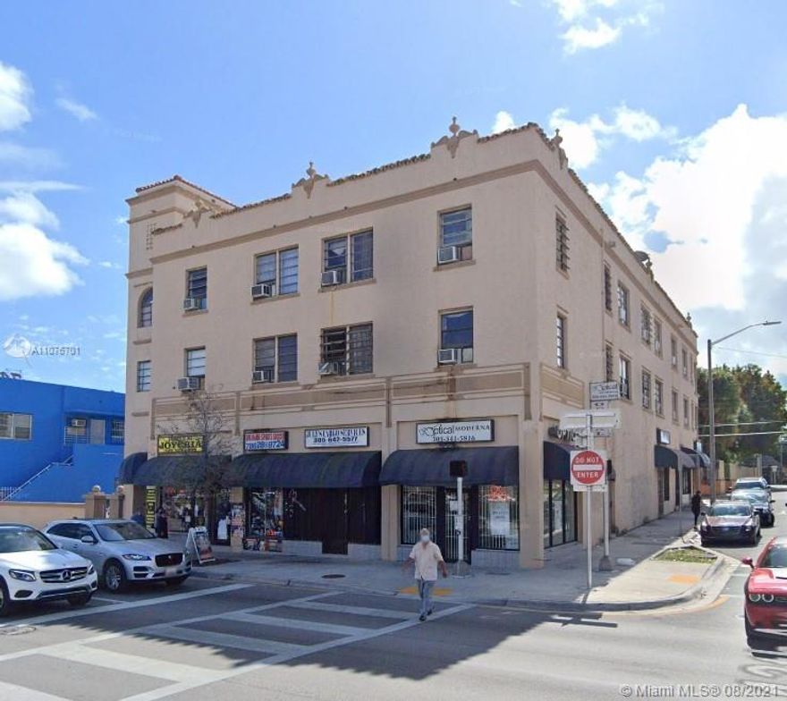 In the heart of Little Havana, on high-traffic W Flagler St, across from Sedano's, 3-story mixed-use building with 30 residential units (27 x studios + 3 x 1-BR) and 7 retail / commercial units on the ground floor. Fully occupied. Recently passed the Balcony Inspection (07/2021). Last 40-year+ recertification was passed in 2016. Camera security system across the building (installed in 2020).