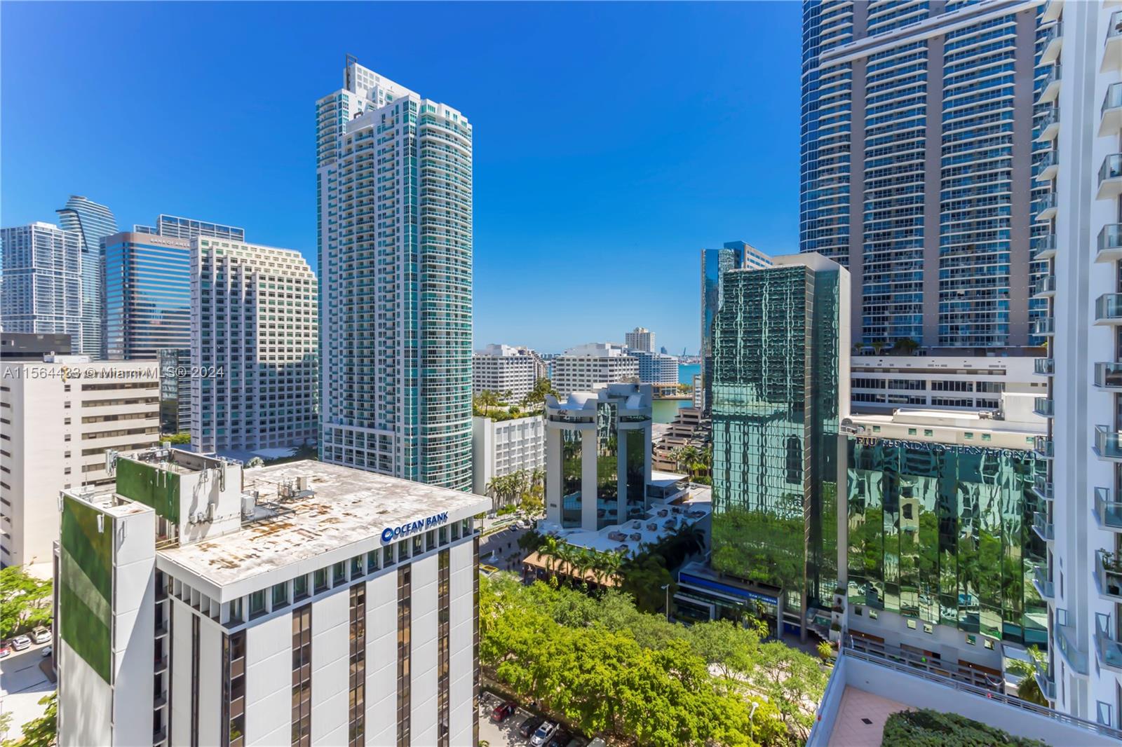 Bay and City views from impeccable 1 bedroom unit facing east. Dark grey ceramic floors throughout, modern kitchen and bath with stainless steel appliances and stackable washer/dryer in unit. One asssigned parking on 9th floor.
Walking distance to everything, located in downtown Brickell.  Full service building with great amenities and management in house. 
Unit is rented until June 4, 2024. 24 hours to show, must accompany and make appointment with tenant.