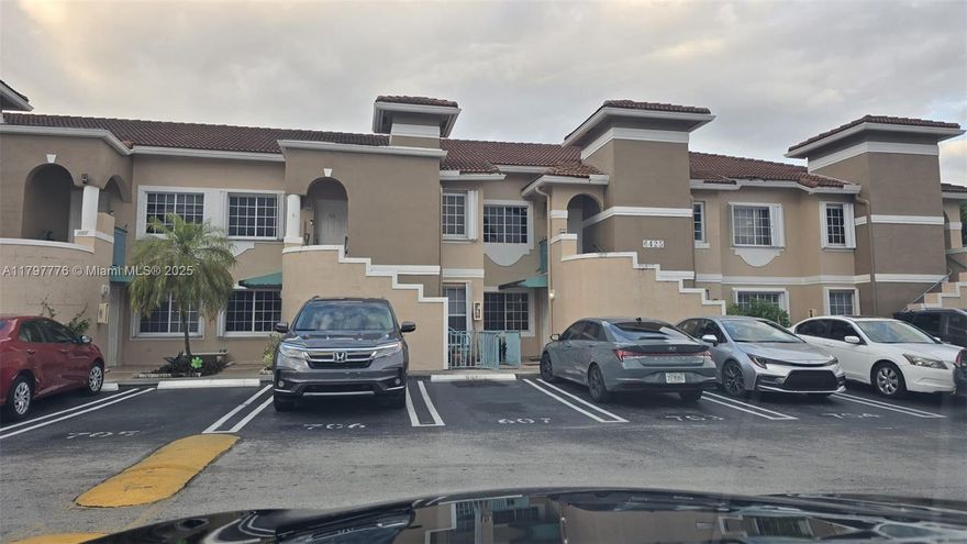 Spacious 2-bedroom, 2-bath condo in the gated community of Lago Lindo in West Kendall. Features a split-bedroom floor plan, eat-in kitchen with in-unit washer/dryer, and a walk-in closet in the primary bedroom. Two assigned parking spaces included. The community offers a pool and low HOA fees. Property is tenant-occupied with a lease in place until December 31, 2025—perfect for investors seeking immediate rental income. Conveniently located near top-rated schools, shopping centers, dining, and major roads. Great news !!  Call me for availability of incentives on this listing !!!