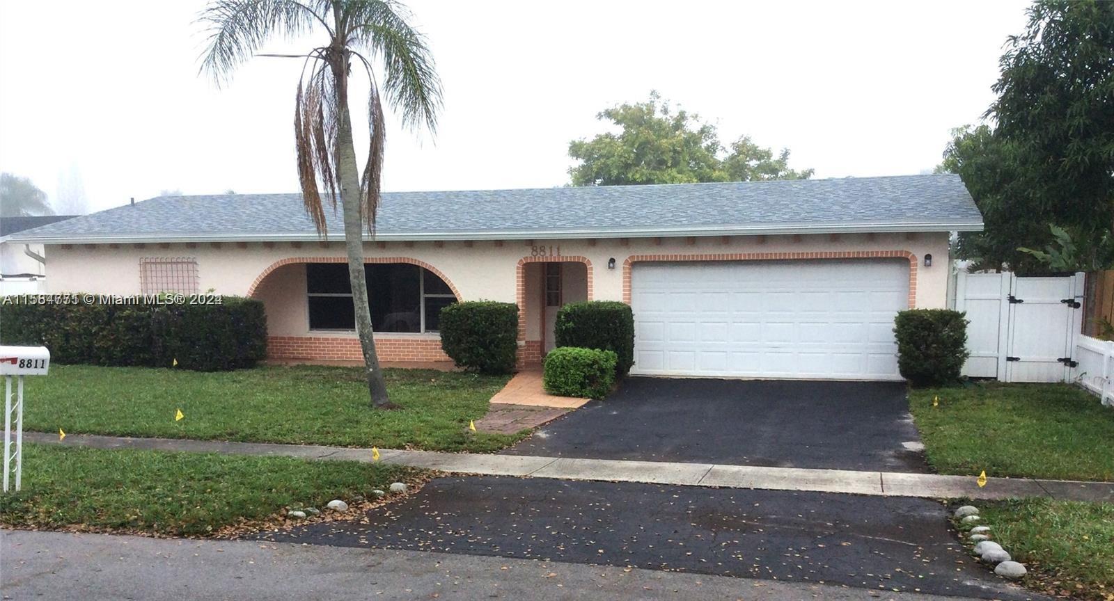 Property for Sale at 8811 Nw 7th St, Pembroke Pines, Miami-Dade County, Florida - Bedrooms: 4 
Bathrooms: 2  - $649,900