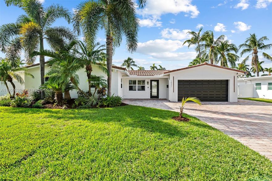 Live in walking distance to the beach! This stunning, fully furnished 5 Bed | 3 bath home with a pool and jacuzzi is in the highly sought after Dolphin Isles neighborhood of Fort Lauderdale. This home is currently on Airbnb, it has all the licenses in place to operate as a short term rental. Perfect for investors or for buyers who would like to use the home for the winter season. The home has a fully equipped backyard with tanning beds, tiki bar, outdoor furniture, fireplace and grill. The garage has been converted into a game room featuring a pool table, arcade games and a ping pong table. This spacious home features an open floor plan with great natural lighting, impact windows, and beautiful landscaping. Located in the excellent Bayview School District, Dolphin Isles residents enjoy private access to Birch State Park. This well-maintained home is perfect for those seeking both comfort and convenience. Easy to show