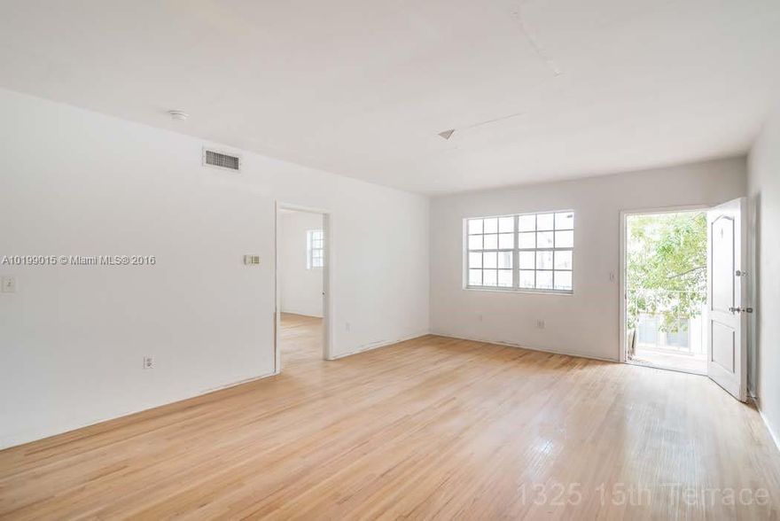 Live in the heart of South Beach in this this spacious two bedroom apartment. Walking distance from Lincoln Road, beach, and restaurants.