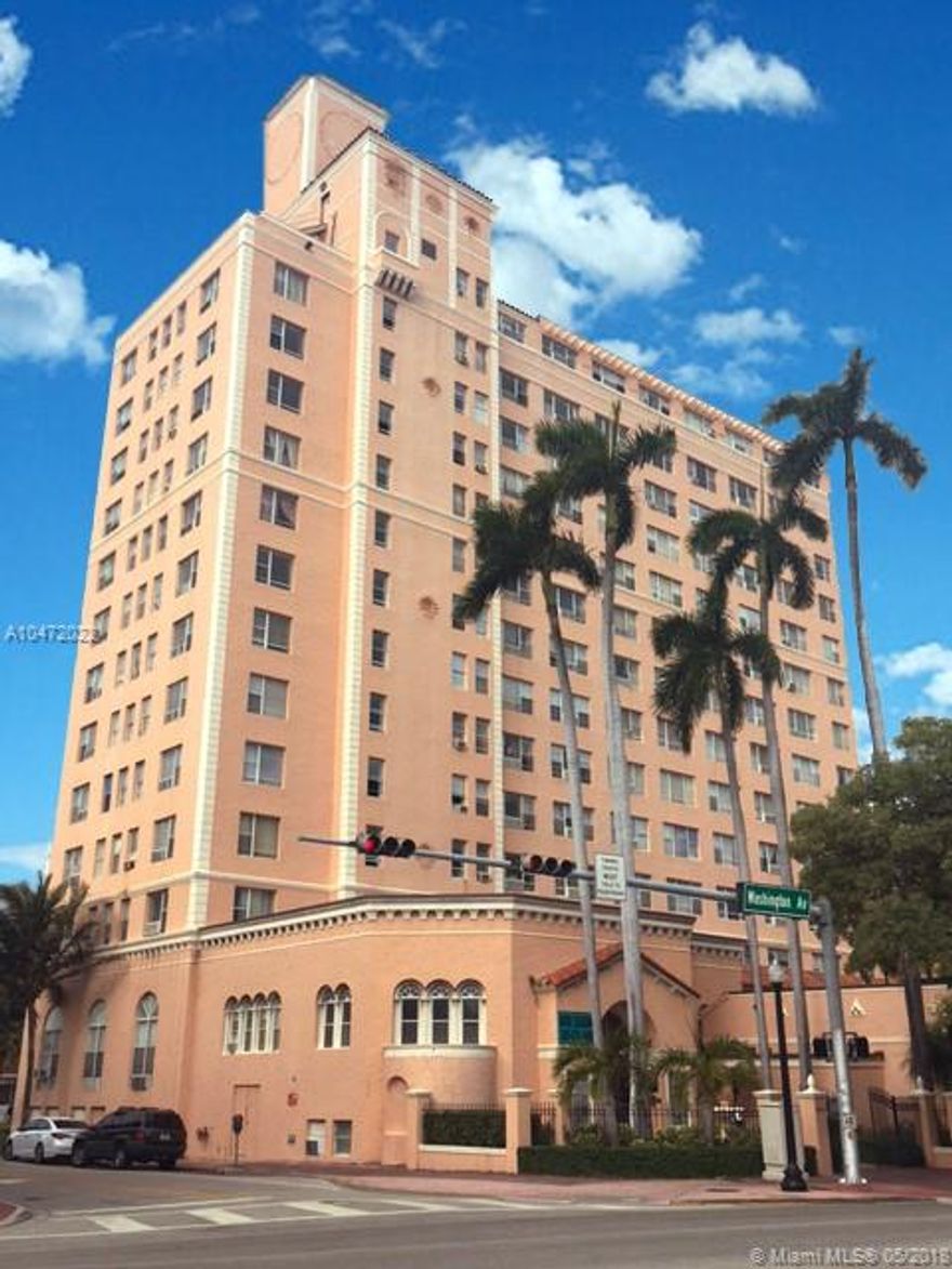 The apartment is located in a historic building which offers views of the ocean and is located just three blocks from the beach with public transportation just in front of the community. Enjoy the night life, restaurants and shopping Miami Beach has to offer just outside your door. Offering one (1) months free rent with a 12 month lease or 1/2's free rent with a 7 month lease. Rent concession will be applied for last months rent.