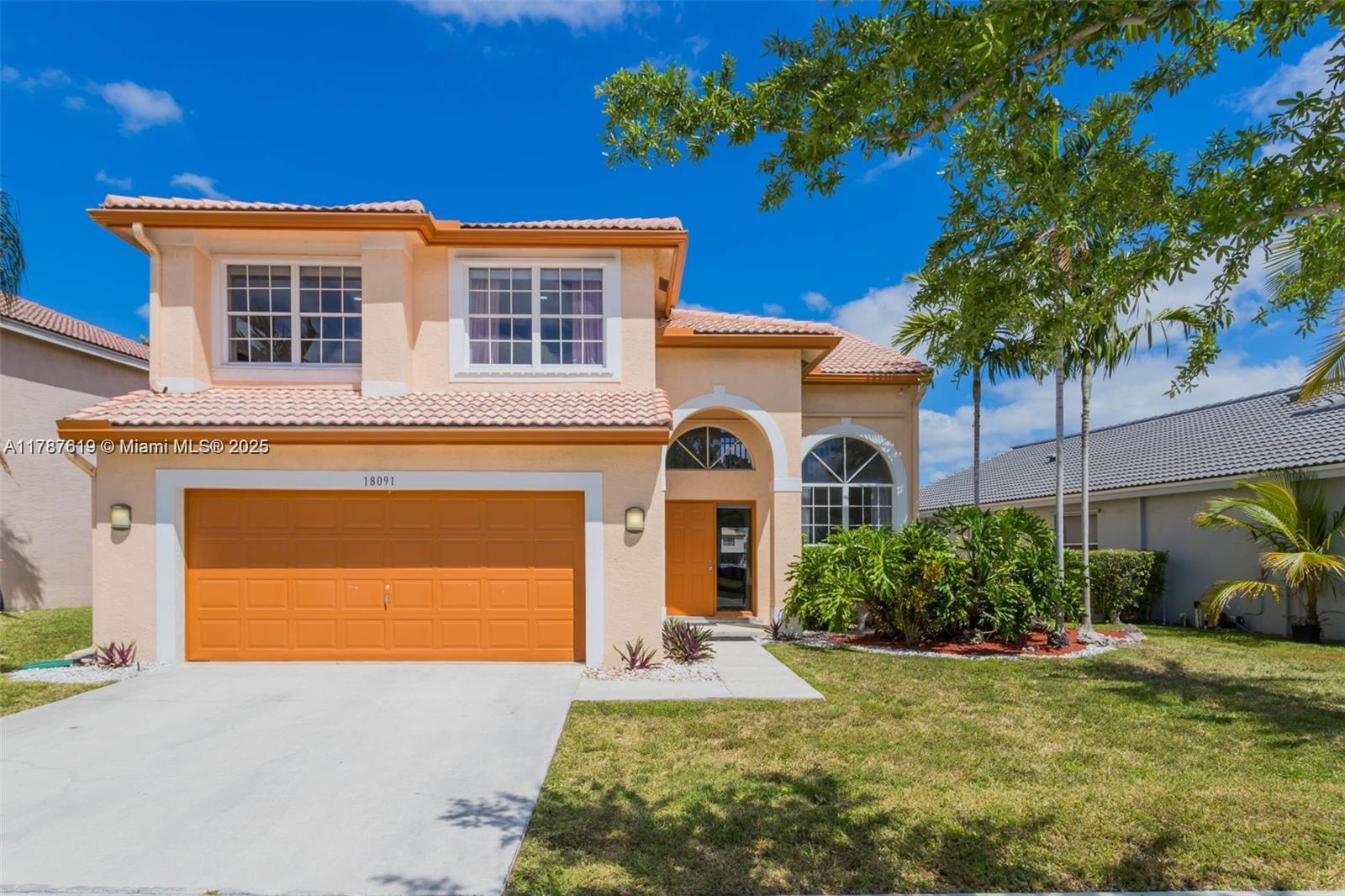 Rental Property at 18091 Sw 27th St, Miramar, Broward County, Florida - Bedrooms: 3 
Bathrooms: 3  - $4,300 MO.