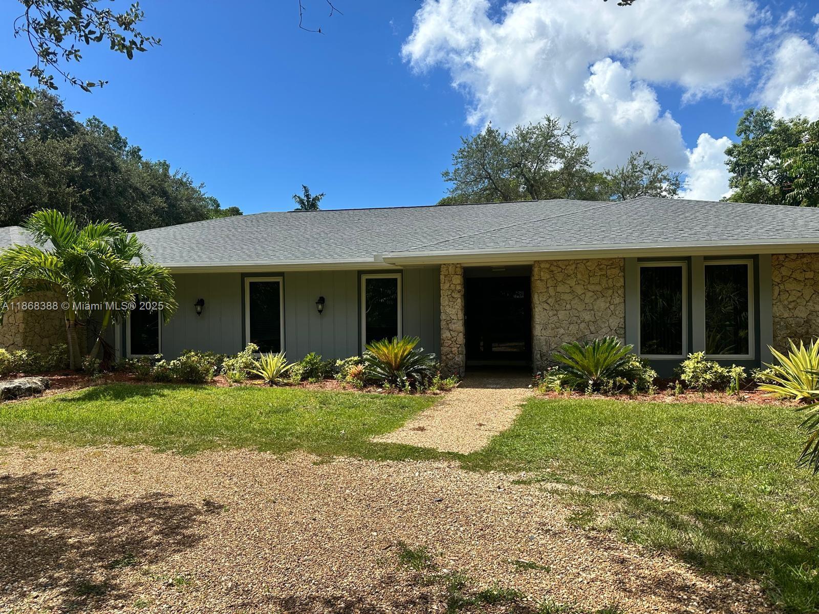 This expansive 36,155 sq ft fully fenced ranch home offers 5-bedroom, 2-bath home features impact windows and doors, and a new roof, A/C indoor laundry room, walk in master closet, pool, garage is converted into 5th room which came be gameroom or den. A rare opportunity in a neighborhood surrounded by beautifully updated and newly constructed homes and lush trees.