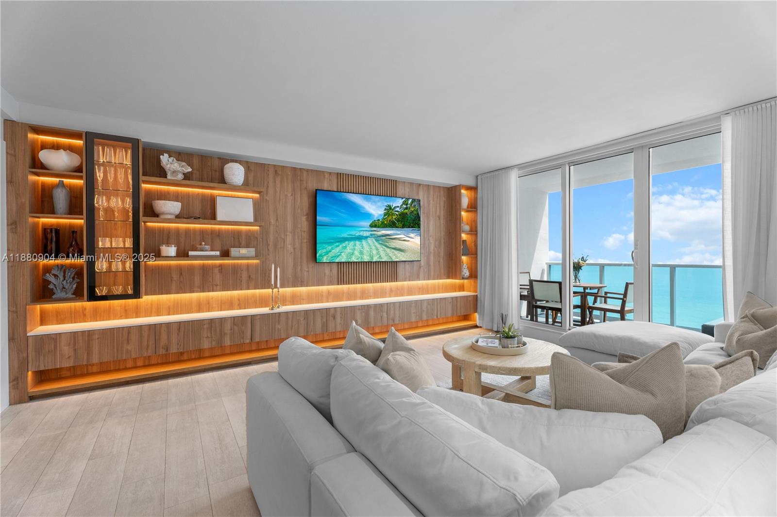 Discover this expansive and luxurious oceanfront residence, created by combining two units. This home has been completely remodeled, featuring an open kitchen with top-of-the-line appliances, Italian cabinetry, and white quartz countertops. The residence boasts continuous tile flooring, built-in closets, spacious rooms, and brand-new doors and baseboards. Located in the heart of South Beach, the Roney Palace is surrounded by world-class dining and shopping and is just a short walk from Lincoln Road. Owners have access to all three pools, the poolside bar, and all of the 1 Hotel amenities and restaurants. The building allows for rentals up to 12 times a year with a 30-day minimum stay