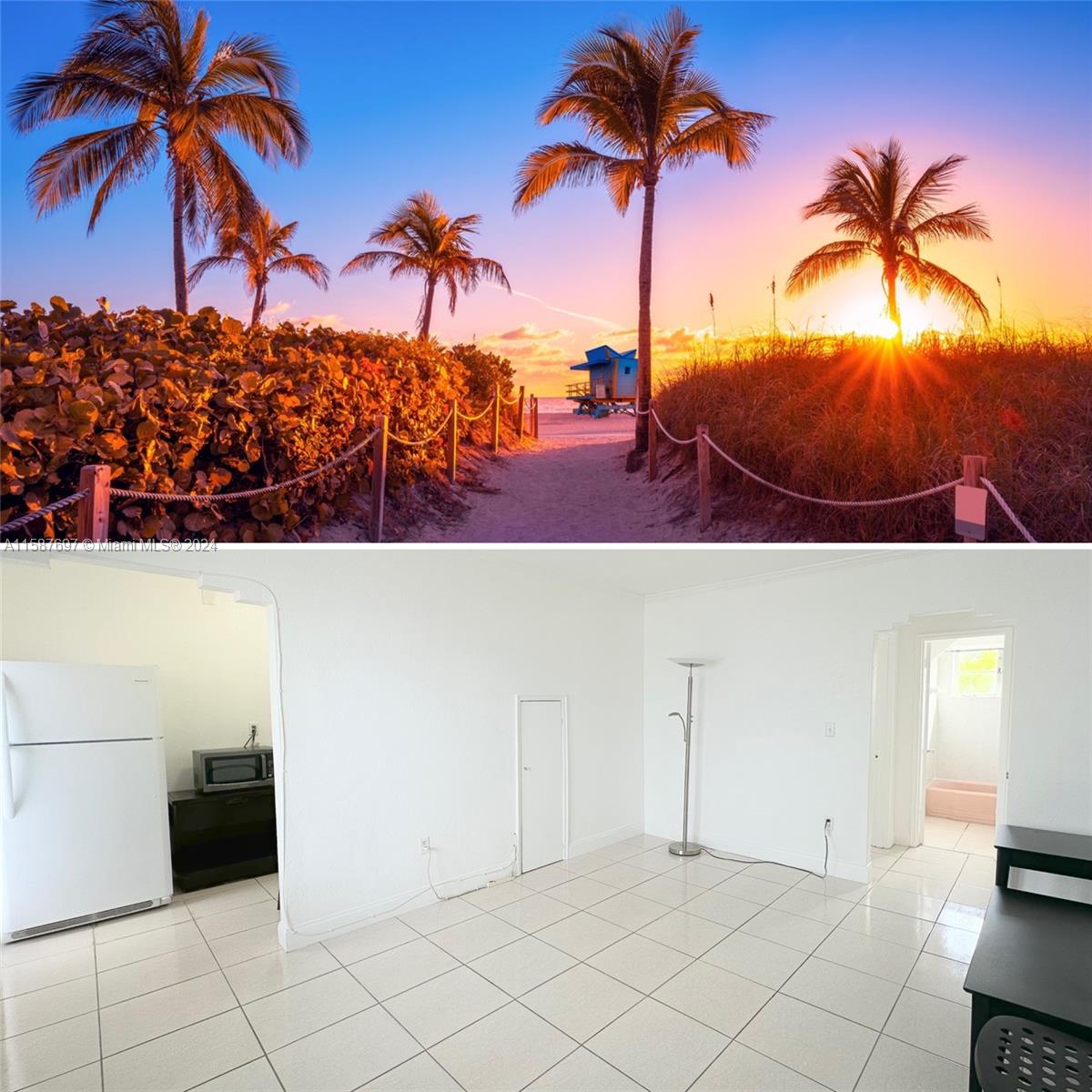 Rental Property at 7435 Harding Ave 203, Miami Beach, Miami-Dade County, Florida - Bedrooms: 1 
Bathrooms: 1  - $1,850 MO.