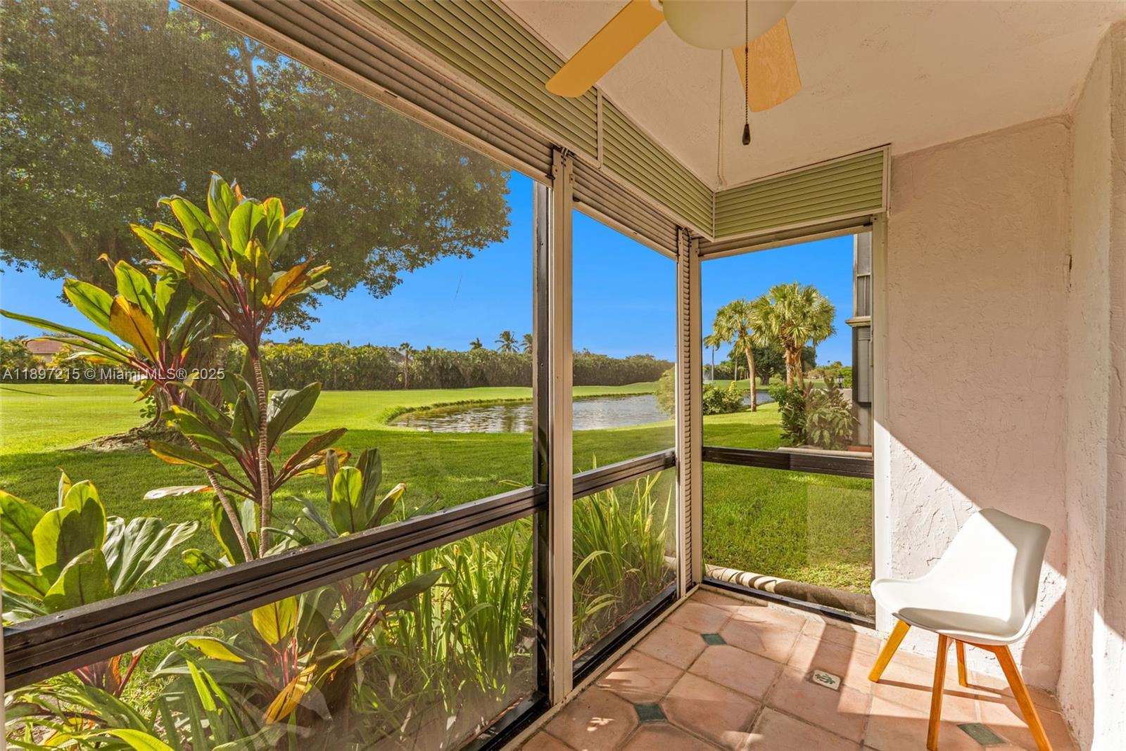 Welcome to this BEAUTIFUL 2/2 FIRST-FLOOR UNIT, located ON THE GOLF COURSE with NO NEIGHBORS BEHIND! The OPEN LAYOUT features seamless living and dining spaces, two renovated bathrooms, tile throughout, IMPACT WINDOWS, plenty of storage and PARKING SPOT RIGHT OUTSIDE YOUR FRONT DOOR! Sit on your back patio and enjoy LUSH GARDENS, A SERENE LAKE AND STUNNING GOLF COURSE VIEWS. And the REC LEASE IS PAID IN FULL! Hollybrook Golf & Tennis Club is a vibrant 55+ community, packed with resort-style amenities, including: FREE GOLF (just pay cart fees), heated pools & BBQ areas, tennis & pickleball courts, a lively theater, on-site dining, and so much more!! **READ BROKER'S REMARKS**