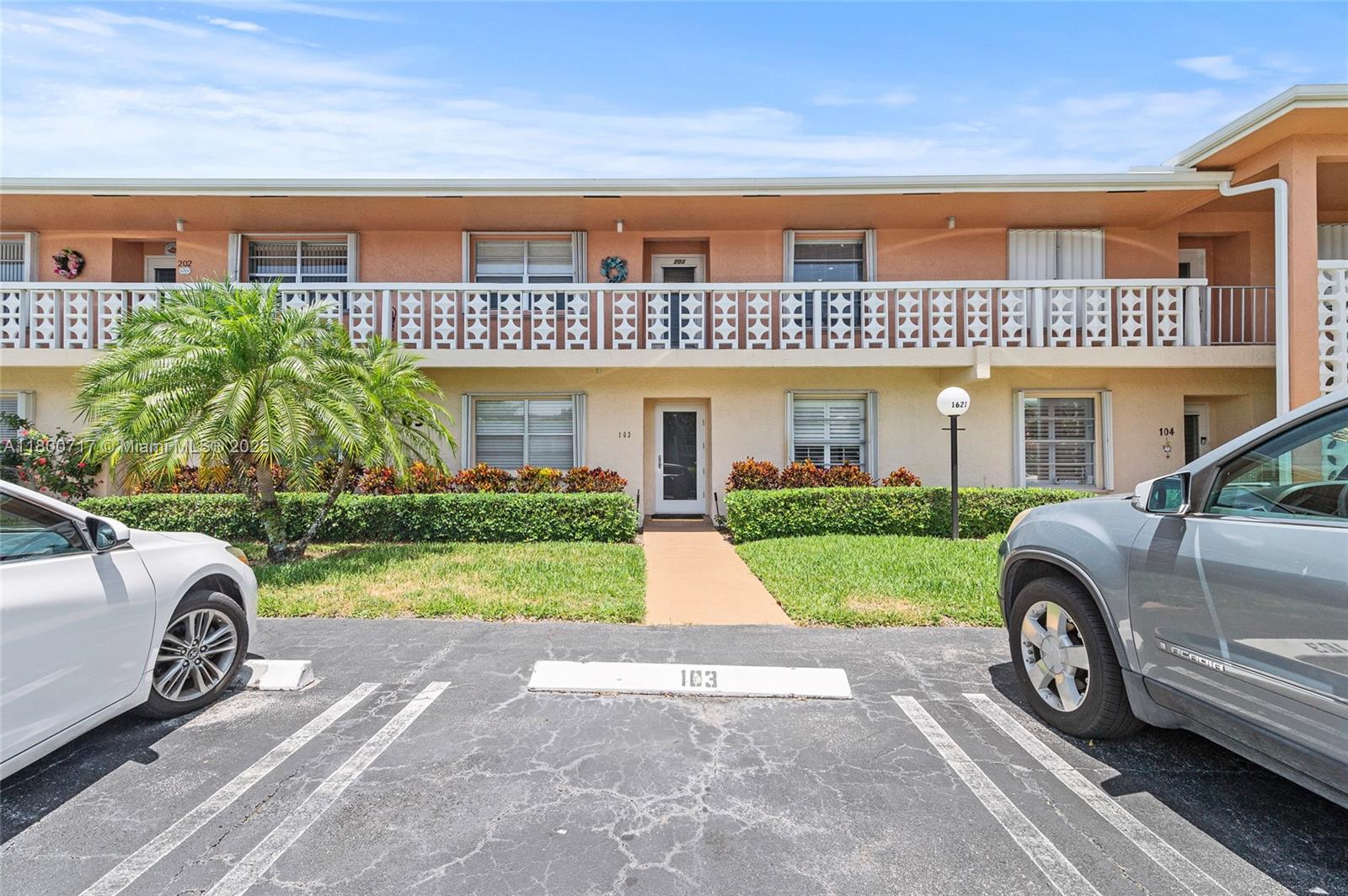 Priced to Sell! Don’t miss this opportunity to own a spacious 2-bedroom, 2-bath condo in the highly sought-after 55+ community of Pines of Delray North. This well-maintained, 1,335 sq ft unit features a bright and open living/dining area, en-suite bathrooms in both bedrooms and an in-unit washer and dryer. An abundance of storage with two large walk-in closets in the primary and additional storage of the main living area. Enjoy the peace of mind that comes with a manned gated entrance and the convenience of cable, internet, water, and exterior maintenance included in the monthly fee.
Community amenities include two pools, tennis and pickleball courts, a fitness center, and a clubhouse with an active social calendar. Located just minutes from shopping, dining, and Delray’s beaches.