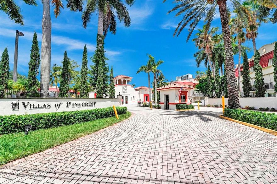 This spacious 2-bedroom, 2.5-bathroom condo is located in the highly sought-after Villas of Pinecrest, just one block from US-1, Dadeland Mall, and the Metrorail. The unit features tile floors throughout and includes a washer and dryer inside for your convenience. It’s a quiet, well-kept community with 24-hour gated security and patrol, perfect for anyone looking for peace of mind and a great location. The community offers fantastic amenities like a pool, tennis court, gym, clubhouse, BBQ area, and a park in the back. Rent includes water, hot water, gas, basic cable, internet, and pest control—so you can enjoy worry-free living in one of the best neighborhoods in town. Available June 15, 2025.
