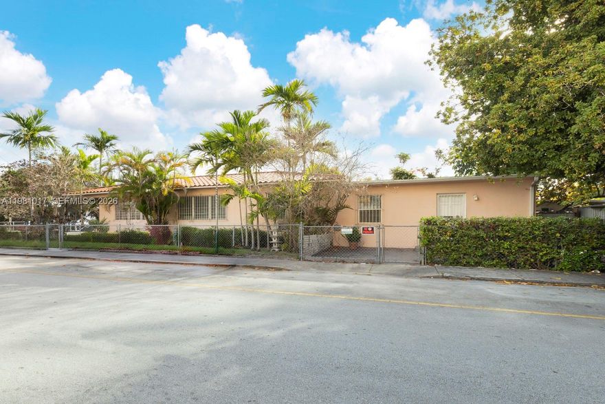 MOVE IN NOW! Cozy unit in a centrally located neighborhood near Miami Senior High School and public transit. Spacious 2BR/1BA with remodeled eat-in kitchen, new floors, and fresh paint. Features a formal living room, good-sized closets, washer/dryer in utility room, storage shed, and private fenced yard with shaded patio—great for relaxing or grilling. Street parking available. Good credentials are a must. Tenant pays: Internet, Water, and FPL. Layout note: Bedrooms are adjacent and you must pass through the first bedroom to access the second (ideal as bedroom, den or office).