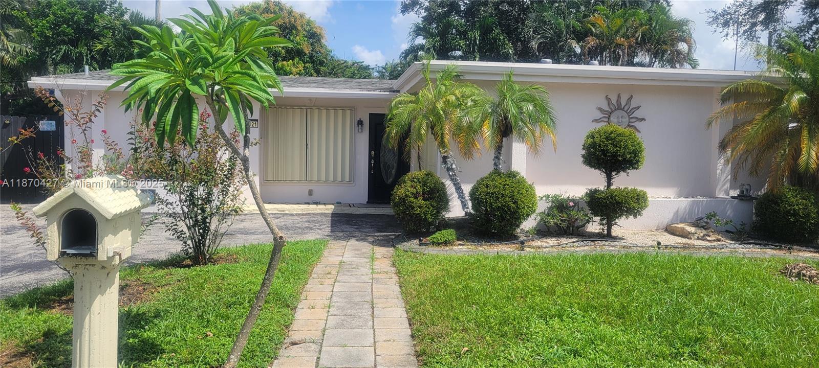 Investor special! Hollywood 3/2 with flexible layout—garage converted to 4th BR, can be reverted. Roof 10+ yrs but no leaks, 2018 AC (ductwork not connected, window units in use). Tile floors in great shape. Kitchen fine for rental, upgrade for resale. Baths: one dated, one needs cleaning. Electrical panel updates & cosmetics needed. Fresh paint/cleaning will make it shine. Strong comps for flip or high-demand rental. Easy to show after Aug 29 w/ lockbox.