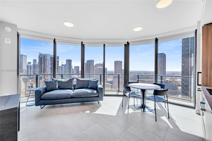 Great opportunity to own in one of Downtown Miami's newest development, perfectly positioned for both lifestyle buyers and savvy investors! Fully furnished ready to move-in corner high floor residence with unobstructed views of Miami Skyline. Resort-style amenities include rooftop pool with panoramic city and Bay views, fitness center, concierge, security, valet, work space, outdoor and indoor social lounge, business center and more. Daily rentals, Airbnb and all short-term platforms are allowed. Walking distance to Brightline Station, Bayside Marketplace, Kaseya Center, world-class dining, Miami Worldcenter and more.