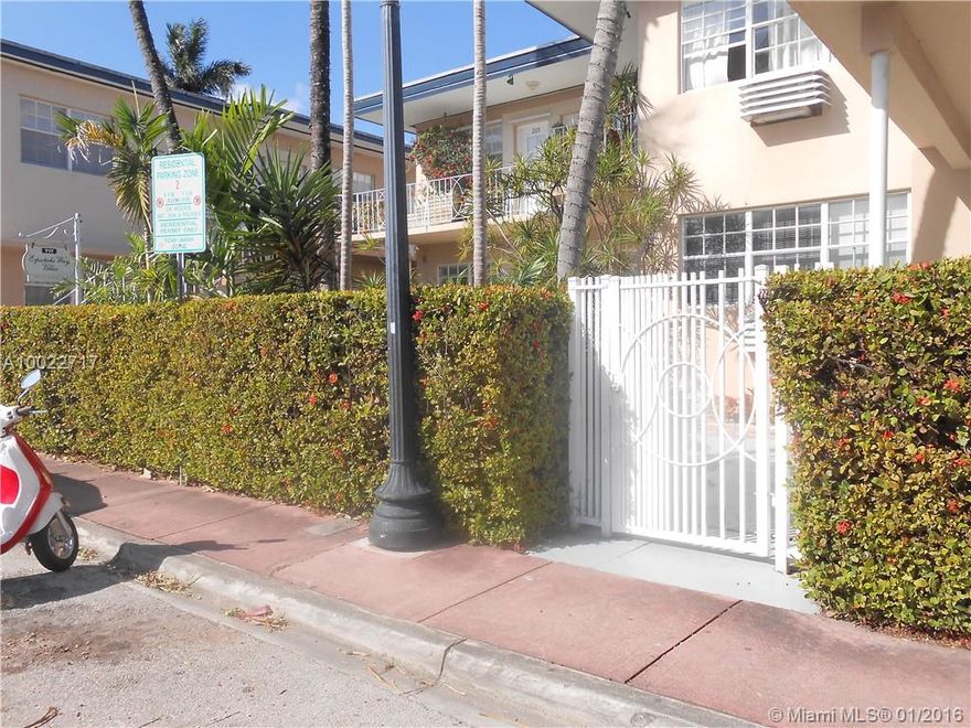 Wonderful studio in the epicentre of South Beach!   Espanola Way is 2 blocks from Lincoln Rd and 3 blocks from the Beach, and 1 block from Restaurants, night life!  Secure, beautifully maintained building, fully furnished! Immediate possession after association approval. Renovated bath, updated.   Be first to call.