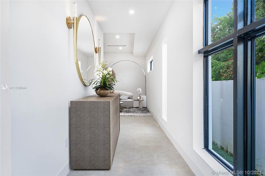 New construction, luxury Townhome in the heart of Miami. 2600SF Under AC and more than 3000 Total SF. 4 bedrooms, 5 full bathrooms + Office or Staff Room 1st floor: Foyer, office/staff room w/ Full Bath, Formal Living Area, Family Room, Dining + Kitchen, Pool with a full cabana bath. Covered Terrace with outdoor kitchen. 2nd floor: Huge master bedroom w/ lounge area, ample Walking Closet and balcony, 2nd Master with balcony and huge walking closet + 2 bedrooms and total of 3 baths. High Ceilings, Hurricane Impact Windows, Quartz Countertops & LED Lighting. 1 car garage + 1 car Driveway. Minutes from Coconut Grove, Brickell, Downtown, Coral Gables and the Underline as well as the Miami Metrorail.