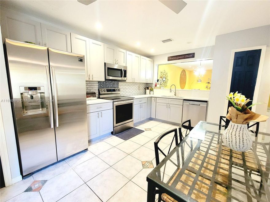 Close to everything! Situated in a highly regarded neighborhood in Banyan Lakes. Plenty of upgrades, brand new pipes/plumbing throughout the entire home. Brand New garage door, water heater and balcony redone. With plenty of elbow-room, the kitchen is gorgeous with natural light, quartz counters, and ample pantry space. Bedrooms are ready for styling. Attached one-car garage. A screened back porch is a great spot to relax. Don't let someone with equally great taste beat you to the closing table on this one.
Low maintenance fee, FHA Accepted, NO HOA application