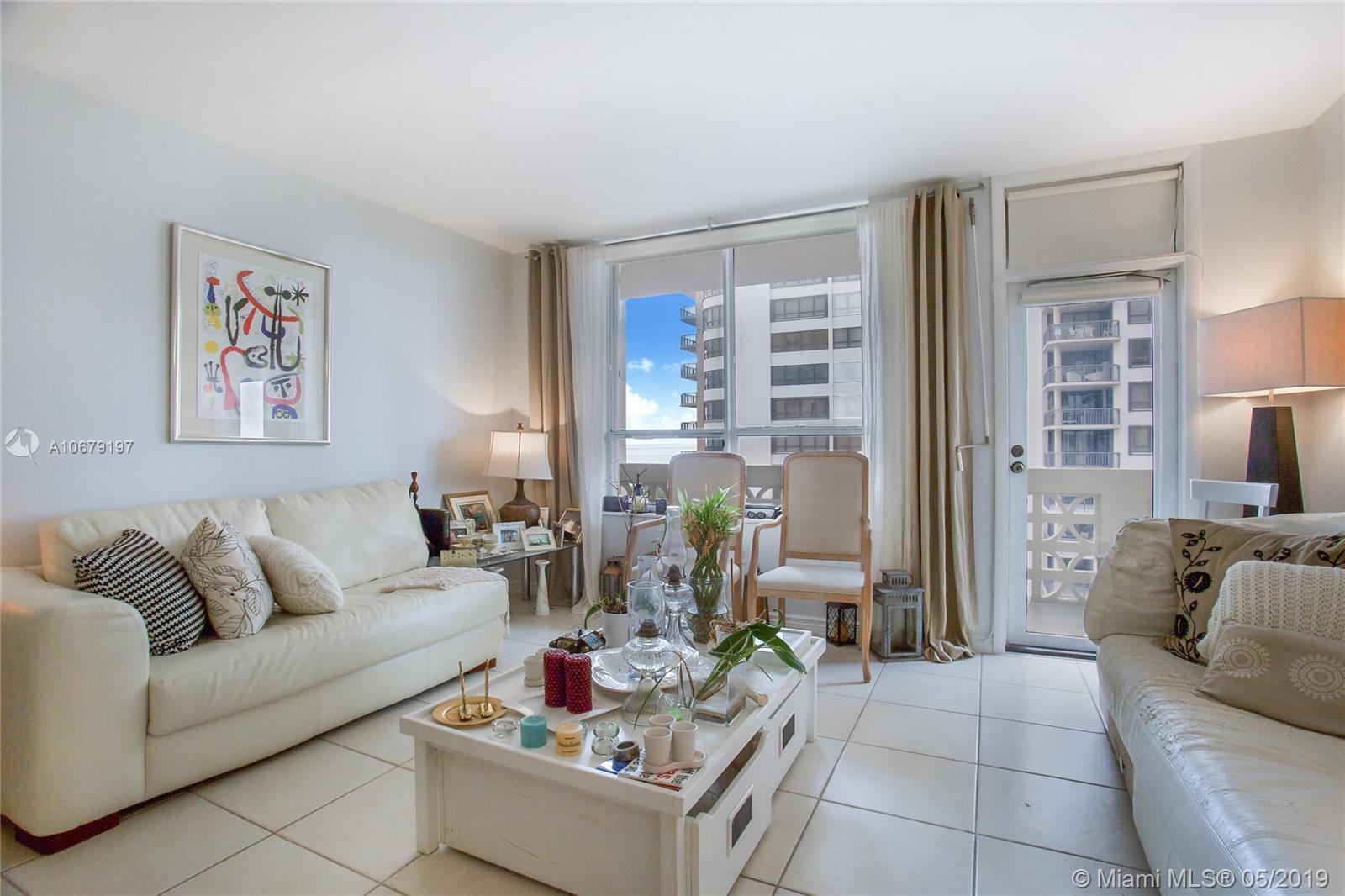 Soon to be available , bright & clean South facing unit, ceramic tiles throughout, eat-in kitchen, valet & security. Cable and internet included in rent. Unit also for sale, reference to MLS# A10432348. Steps away from world-class shopping, A+ schools, and Houses of Worship. On the beach with beach service.
