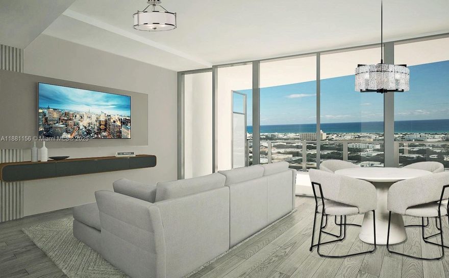 Never lived in, fully furnished, spectacular highest floor 1 bedroom residence at Five Park Miami Beach. Stunning ocean views from living room & bedroom. Finished with top-tier appliances, Italian oak kitchen cabinetry, quartzite countertops, 10-ft ceilings, & more. Five Park is reshaping the skyline as the new gateway to Miami Beach. The full-service luxury building will offer a private BEACH CLUB with transportation to-&-from property as well as amenities including two pools with views of the Bay, a restaurant, bar & lounge on the pool deck, wellness & fitness areas, & a spa. Other amenities: co-working studio with private offices, screening room, kids' room, game lounge. Located in the most sought-after neighborhood in Miami, close to parks, restaurants, beach etc. Available October 1st