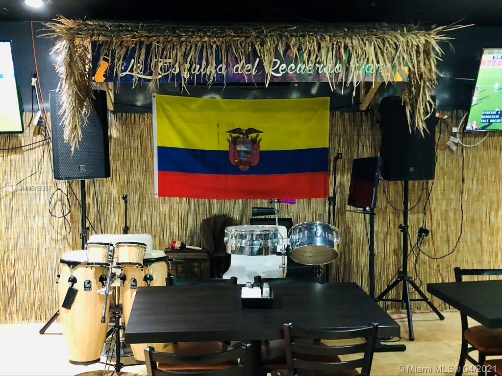 Florida Investment -Business Opportunity
Ecuadorian-Latin Food Restaurant with 5 years of operation in Tampa Bay area, located on a corner on high traffic main avenue, near the airport and a few minutes from the port. Area of medical offices, business offices, hospitals, clinics and close to the Buccaneers Football Stadium and The Yankees Baseball Stadium.
Capacity for 95 people, tables and chairs in perfect condition, license for sale of beer and wines, sound booth, music platform with instruments, special decoration with original paintings, security cameras, large parking lot
Full kitchen with hood, refrigerators, ovens and complete accessories for its operation.