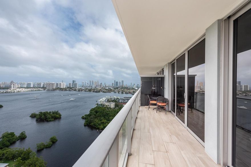 2 BED / 2 BATH + DEN (Converted into sleeping room) with balcony overlooking Maule Lake and the bay. Beautiful skyline views of Aventura and Sunny Isles. Enjoy a tons of amenities: Concierge, 24 hr Valet, spa with steam room, jacuzzi, cold plunge and sauna, tennis, basketball, soccer field, gym, kids playroom, nature walk and more… Poolside restaurant, kayaks, and BBQs. (Can be sold Furnished or Unfurnished