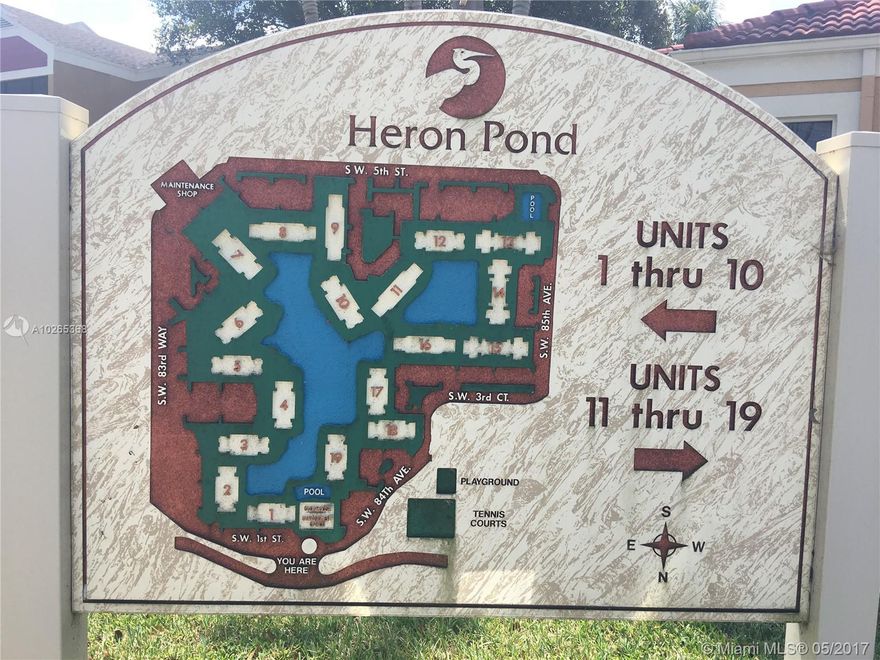 Great 2 bedrooms first floor, stainless steel appliances, washer and dryer inside, community with pool, tennis, Fitness center.