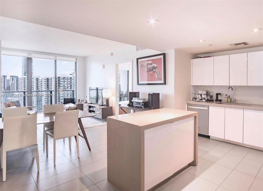 Modern 2-bedroom, 2-bathroom condo in the heart of Miami's Arts & Entertainment District. Furnished unit.
Features include floor-to-ceiling impact windows, stainless steel appliances, and a spacious layout. Enjoy
panoramic views. Amenities include sunrise and sunset pools, jacuzzi, fitness center, sauna, racquetball court,
business center and 24-hour concierge & security. Basic cable, internet, and water are included. Conveniently
located in Downtown Miami near Wynwood, Design District, and major highways.