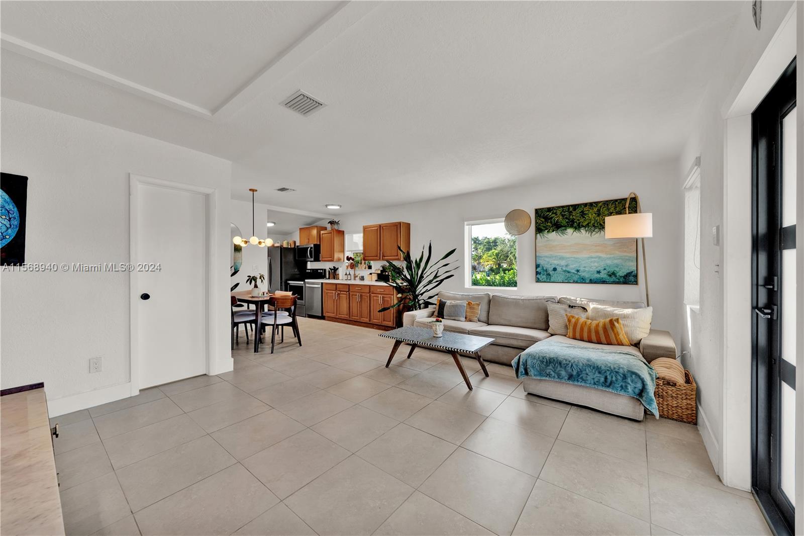 Beautiful and completely remodeled single family home in the heart of Miami! This home features 2 bedrooms, 2 remodeled bathrooms, tile flooring in the common areas, laminated floors in the rooms, SS appliances and huge yard to host your next family gathering! The yard has plenty of space to park a boat or RV! No HOA approval required. LL will cover the cost of the monthly yard maintenance. Come see it today!