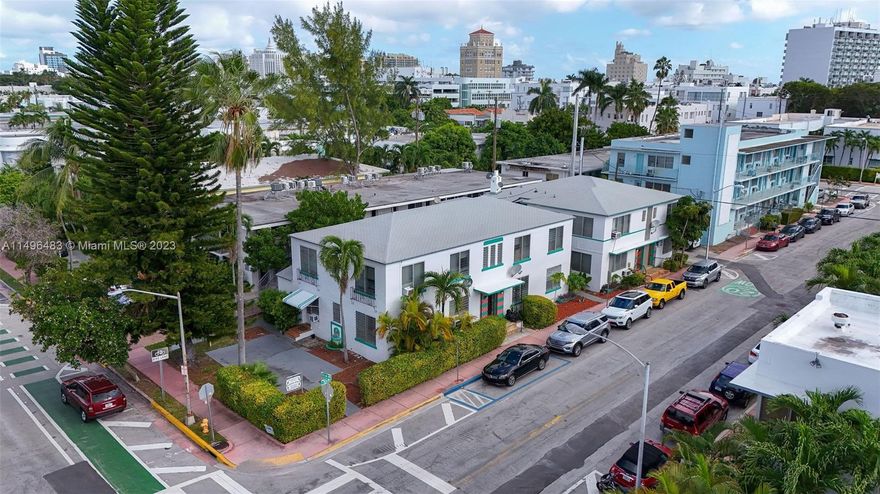 Investors welcome. Introducing Jennay Apartments, located on the corner of 10th and Euclid, just few blocks away from South Beach. Fully occupied with 13 units, currently bringing in $193,500 annually with upside for a new owner. Eight Studios, Three 1 Bedroom/1 bath, two 2 bedroom/1 bath. Two-story building with two buildings connected by open air walkway, each unit has it's own electric and water meter. Building recently passed its 40/50 year recertification. Tenants enjoy living blocks away from the beach, Lincoln Road, Espanola Way and Flamingo Park. Street parking available with resident permit (Zone 2) highly desirable zoning. Lot is 7,000 SF and building SQFT is 7,272 SF.