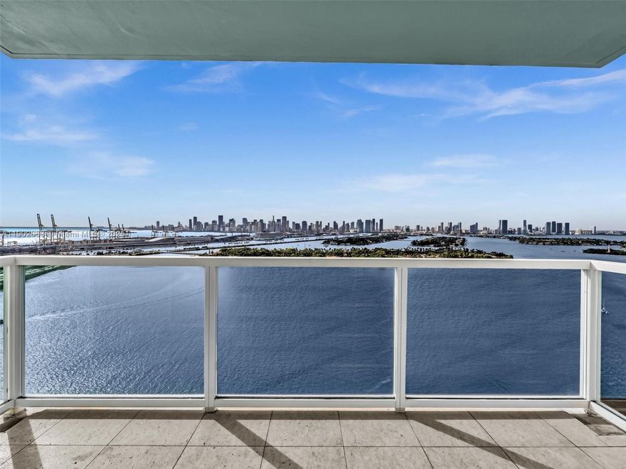 Breathtaking direct bay views from this 30th floor 2 Bedroom updated unit. Available January 1st and delivered unfurnished. This condo features fantastic natural light, washer dryer, built out walk-in closet, 1 parking space and wifi included. From your private balcony, enjoy the sunset, fireworks and direct views of the bay, Downtown Miami Skyline, Star Island & more. Located at the luxurious Floridian building w/ resort style amenities including 2 Bayfront pools, tennis & basketball court, gym, spa, BBQ area, store, valet, 24 hr concierge, jacuzzi, sauna, steam room, bike rack, Bay walk, dog park & across the street from a new beautiful park. Location second to none, just blocks from shopping, restaurants and entertainments. Video available upon request. Schedule your showing today!