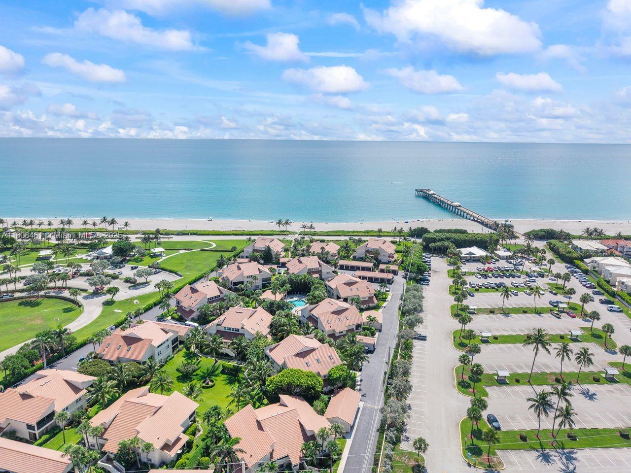 Welcome to an amazing, ground level, fully furnished, turnkey condo that has been thoughtfully updated and renovated, located in a desirable and ocean-friendly location in the heart of Jupiter. An incredible 3 Bedroom, 2 Bath property located in The Beachcomber gated community and nestled between two beautiful public beach parks. The unit is located steps away from the community pool and hot tub, but it also enjoys direct ocean access from the community, to enjoy the best beaches located right next to the Juno Beach Pier. The unit features a brand-new kitchen, new hurricane impact windows and sliders, upgraded tile floors throughout the unit, NO carpet, easy to maintain, and a new screened in porch. Schedule a showing now and become part of The Beachcomber and discover your sunny paradise!