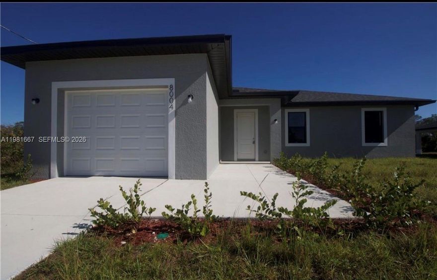 If you love fishing and nature, this home is for you! The backyard borders a beautiful natural lake, perfect for fishing, relaxing, and enjoying peaceful water views. Charming one-story home located in a great community in Port LaBelle, FL. This property features 3 bedrooms, 2 full bathrooms, a dining room, living room, and family room, along with a 1-car garage and driveway parking for up to 4 vehicles. The home includes stainless steel appliances, impact-resistant windows and doors, and solid concrete block construction for durability and efficiency. Step outside to the covered patio and unwind while enjoying the tranquility of this lovely rural setting. Solar panels are installed, helping reduce electricity costs. Move-in ready!