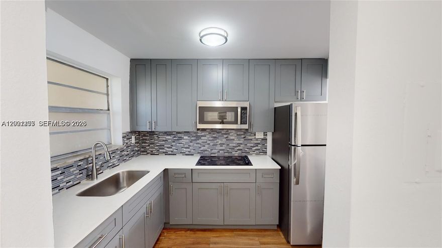 This fully renovated 2 Bedroom / 1 Bath corner unit with an amazing location is READY TO MOVE IN! Enjoy this open light-filled condo located within minutes from Downtown, Brickell, Miami River, Little Havana, major restaurants, and easy access to I-95. This unit comes with a new Kitchen, new stainless steel appliances, a fully remodeled bathroom. The building has laundry facilities on each floor. Also included is one assigned parking space and several guest parking spaces. Easy to show!