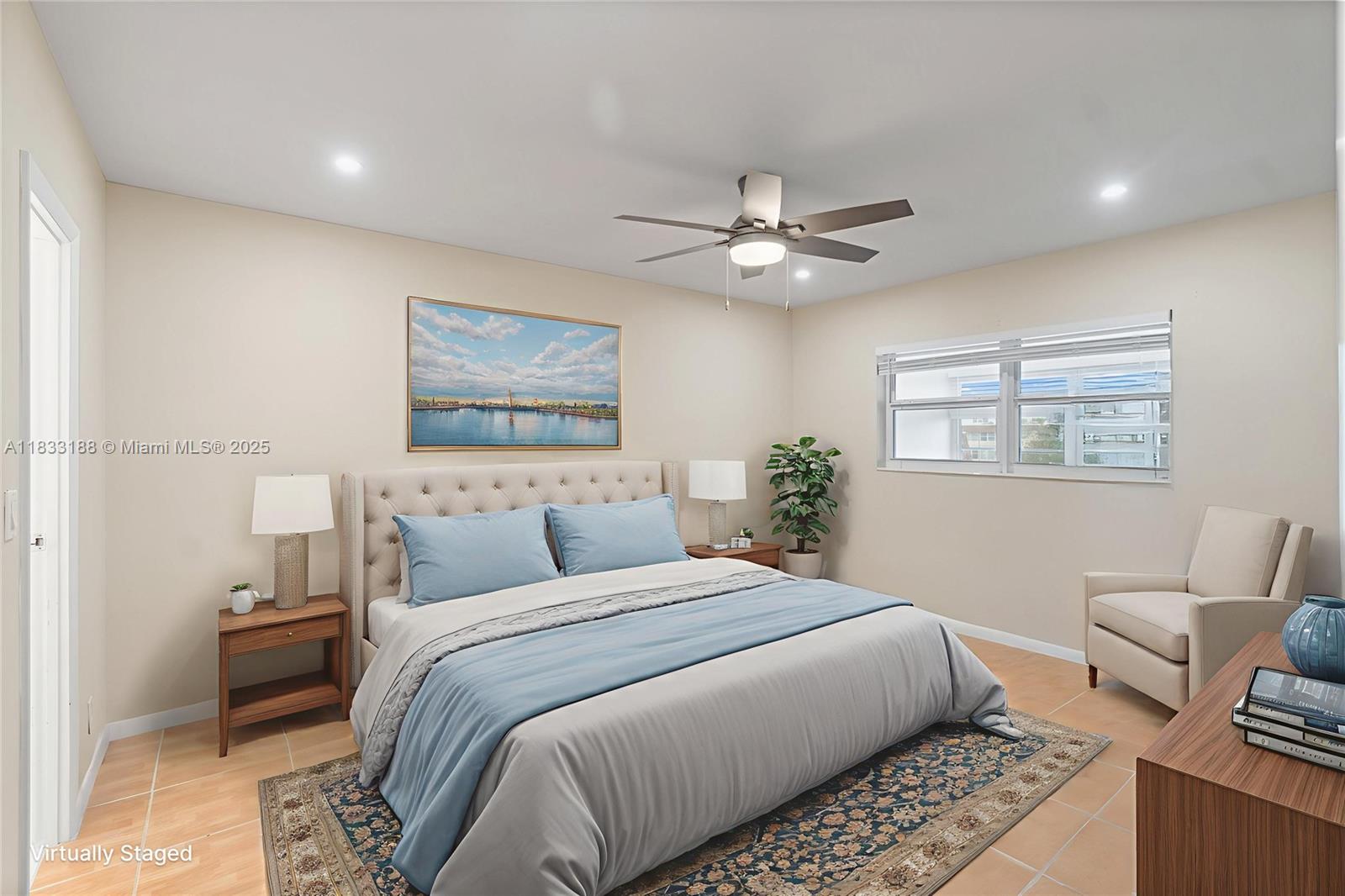 Step into this beautifully updated 1-bed, 1-bath condo in the heart of the vibrant 55+ Hawaiian Gardens community! Featuring a modern kitchen with quartz countertops, stainless steel appliances, and an open layout perfect for entertaining. Enjoy the sleek, renovated bathroom and a spacious Florida room with serene garden views — ideal for relaxing or as a cozy office space. Tile floors throughout, with plenty of natural light, and a peaceful community featuring walking trails, a pool, a clubhouse, and more. Easy access to shopping, dining, and major highways. Association requires 55+. No leasing for the first 2 years.