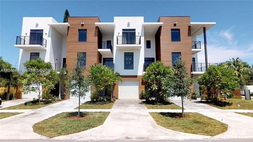 Income-producing opportunity in the heart of Hollywood. This 2020 newer construction 4-plex offers four spacious townhomes, each thoughtfully designed to attract strong, stable tenants. Every unit features 3 bedrooms and 3.5 bathrooms, along with a private 1-car garage. Interiors include custom kitchens with stainless steel appliances, wood flooring throughout, full-size washer and dryer, and en-suite bedrooms with generous walk-in closets. Located just east of US-1 and minutes from shops, Downtown Hollywood, and the beaches, this property combines modern comfort with unbeatable convenience. All units are currently leased, allowing investors to step into immediate cash flow with a high-quality, low-maintenance asset. **PLEASE NOTE THESE UNITS ARE 4 SEPERATE FOLIOS BEING SOLD AS BUNDLE**